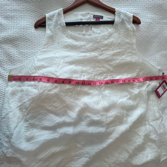 Vince Camuto  Sleeveless Top AFTERGLOW IN IVORY - Picture 14 of 16